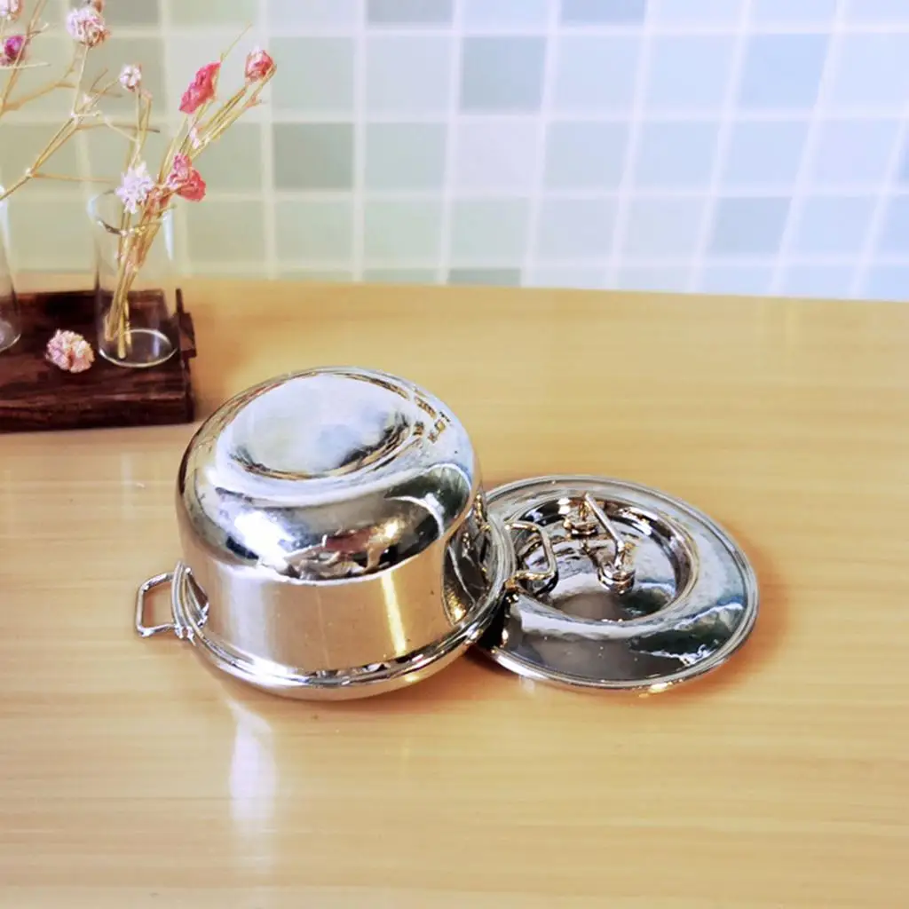 Miniature Dollhouse Soup Pot Alloy Cookware Realistic Tea Set for 112 Scale Mini Kitchen Display
Miniature Dollhouse Soup Pot Alloy Cookware Realistic Tea Set for 112 Scale Mini Kitchen Display