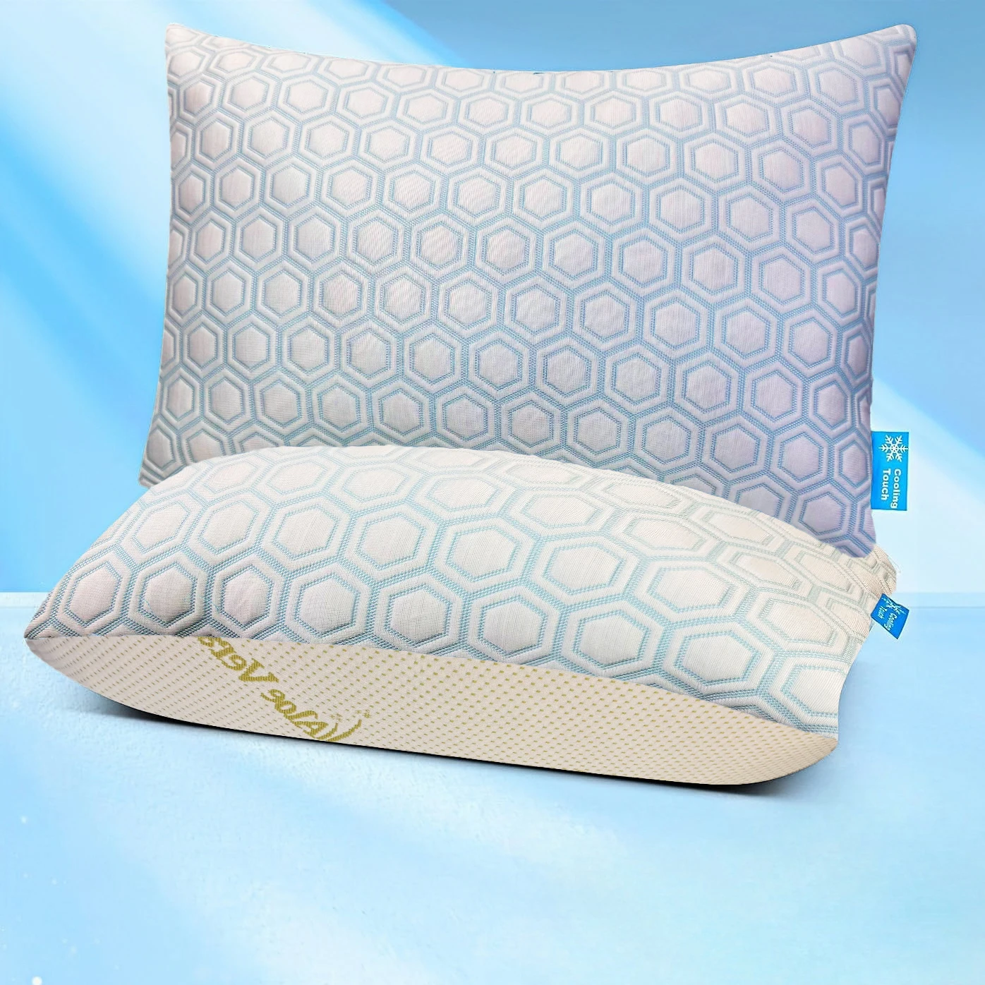2pcs Cooling Pillows Queen Size, Memory Foam Pillows with Zipper, Reversible Cold Pillow to Hot, Side, Back and Stomach Sleepers
2pcs Cooling Pillows Queen Size, Memory Foam Pillows with Zipper, Reversible Cold Pillow to Hot, Side, Back and Stomach Sleepers