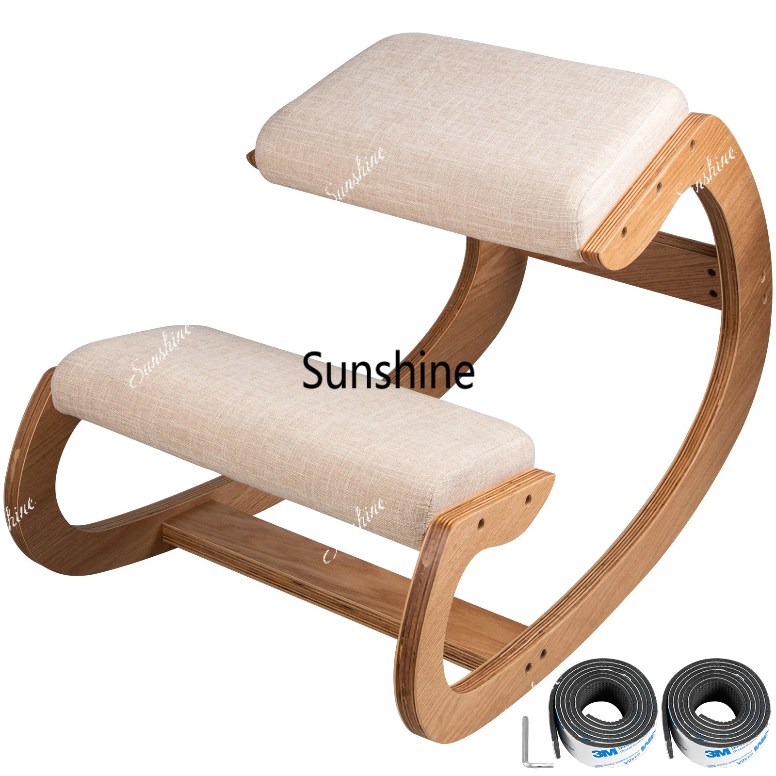 VEVOR Ergonomic Rocking Wooden Kneeling Chair Stool Correct Posture Computer Chair Original Home Office Furniture Thick Cushion
VEVOR Ergonomic Rocking Wooden Kneeling Chair Stool Correct Posture Computer Chair Original Home Office Furniture Thick Cushion