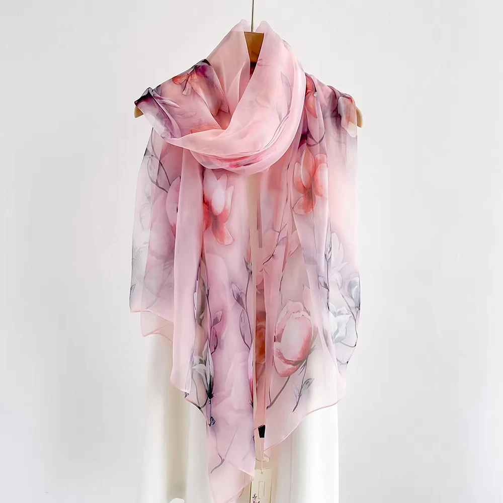 New Fashion Spring/Summer Women Floral Printing Large Shawl Beach Silk Scarf Shawls Female Long Wraps Beach Sunscreen Hijab
New Fashion Spring/Summer Women Floral Printing Large Shawl Beach Silk Scarf Shawls Female Long Wraps Beach Sunscreen Hijab