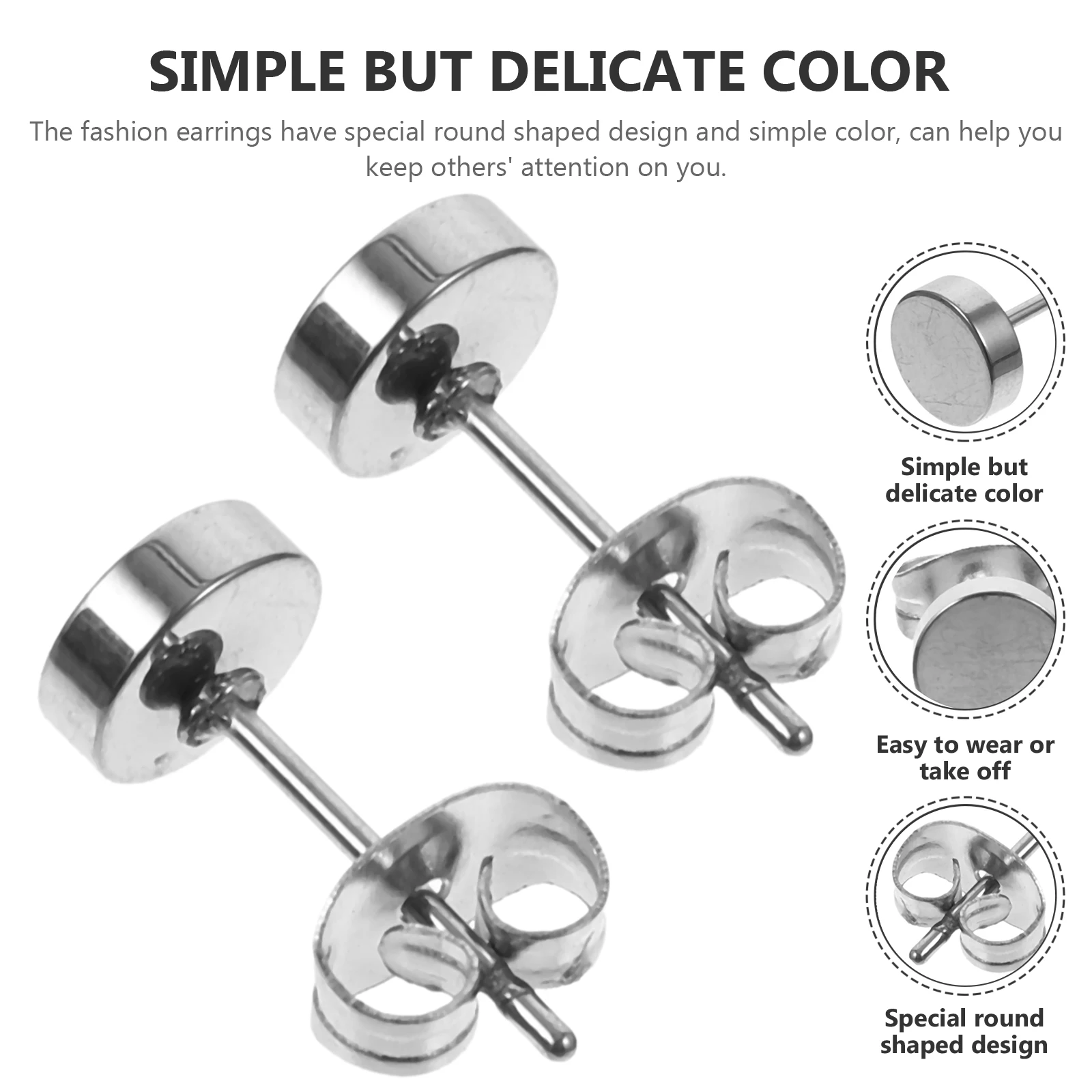 20 Pcs Titanium Steel Earrings Piercing Studs Round for Women Tiny Flat Women's
20 Pcs Titanium Steel Earrings Piercing Studs Round for Women Tiny Flat Women's