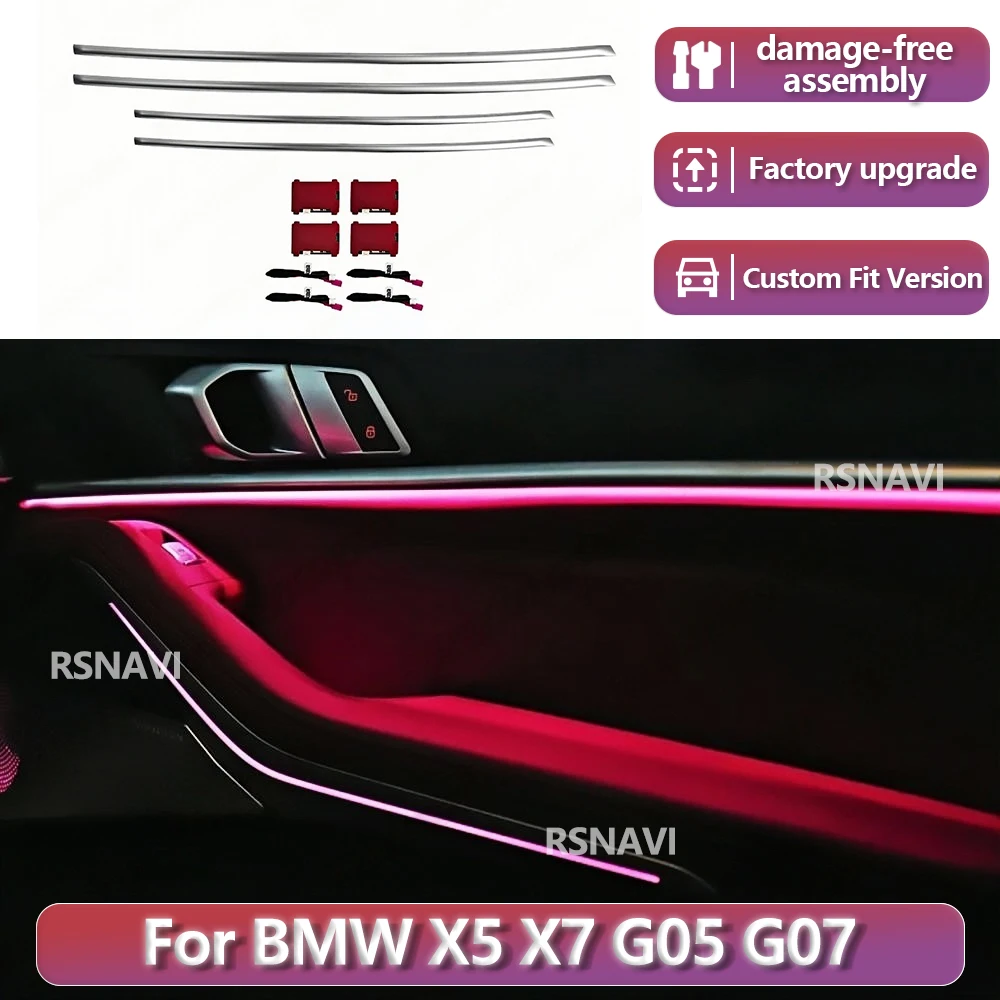 RSNAVI Factory settings For BMW X5 X7 G05 G07 2019-2025 11 Colors Auto Interior Decorative Lamp Refit nterior Accessories
RSNAVI Factory settings For BMW X5 X7 G05 G07 2019-2025 11 Colors Auto Interior Decorative Lamp Refit nterior Accessories