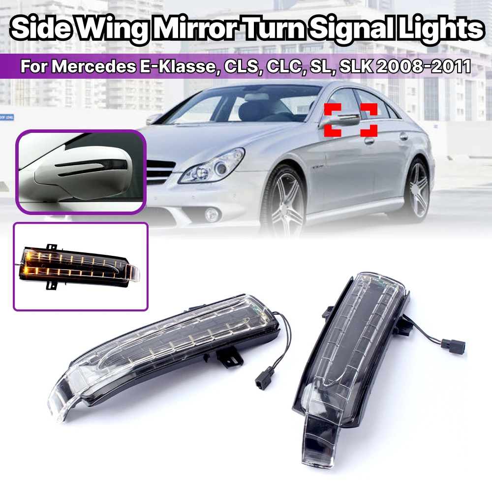 1 Pair Wing Side Mirror Blinker Light Turn Signal Light Mirror Indicator For Mercedes Benz E-Coupe, CLS, CLC, SL, SLK 2008-2011
1 Pair Wing Side Mirror Blinker Light Turn Signal Light Mirror Indicator For Mercedes Benz E-Coupe, CLS, CLC, SL, SLK 2008-2011