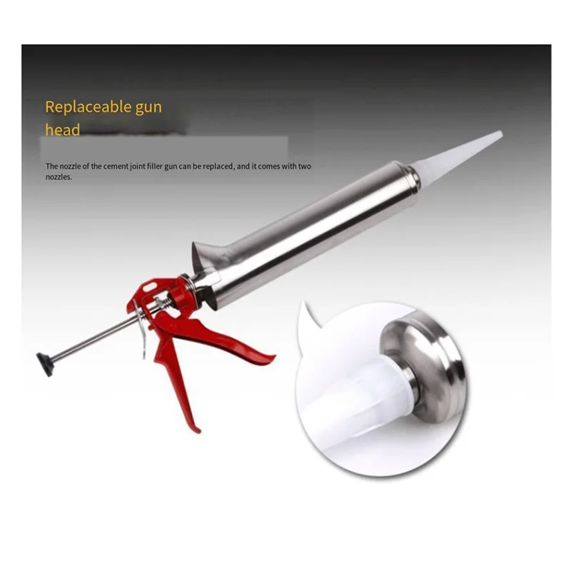 AA05 Mortar Gun Set Pointing Grouting Gun Sprayer Brick Cement Tile Tool For Brick Paving Replaceable Nozzle W/ 2 Nozzles
AA05 Mortar Gun Set Pointing Grouting Gun Sprayer Brick Cement Tile Tool For Brick Paving Replaceable Nozzle W/ 2 Nozzles