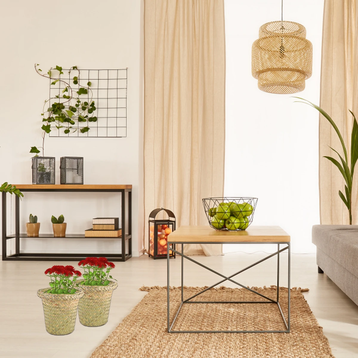 2Pcs Woven Flower Basket Storage Organizer Straw Vinewallow Pot Succulents Planter Gardening Tool Durable Desk Bookshelf Table
2Pcs Woven Flower Basket Storage Organizer Straw Vinewallow Pot Succulents Planter Gardening Tool Durable Desk Bookshelf Table