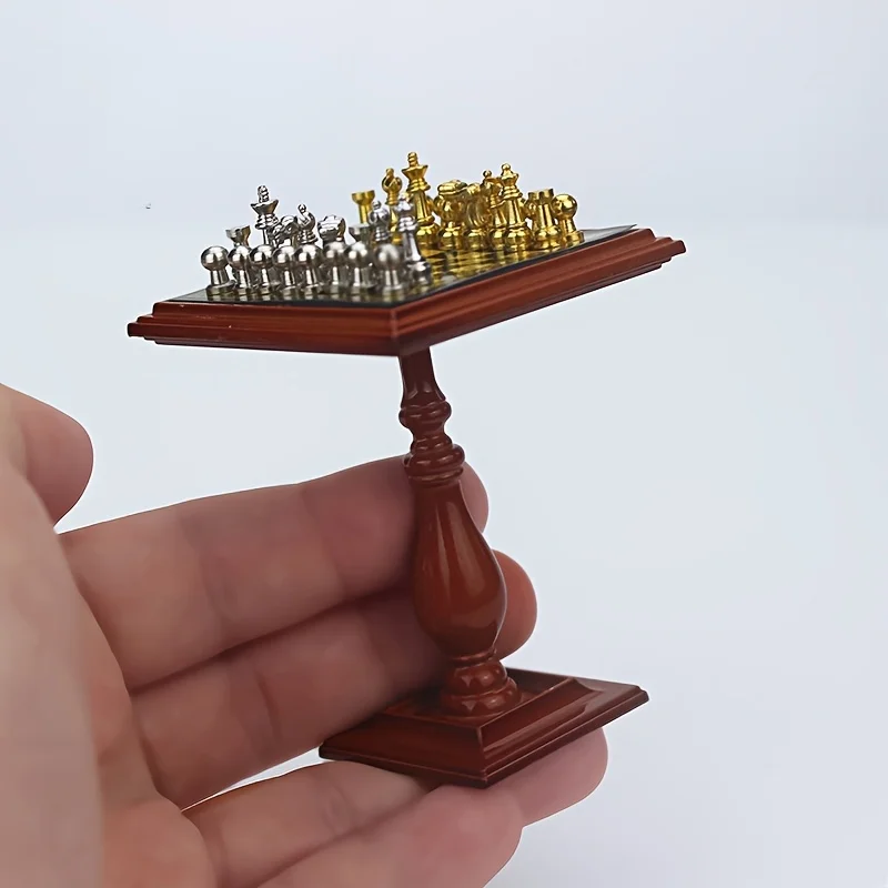 Mini Chess Set Metal Board Table Version Tiny Home Decor DIY Collector's Display Easter Birthday Creative Gift
Mini Chess Set Metal Board Table Version Tiny Home Decor DIY Collector's Display Easter Birthday Creative Gift
