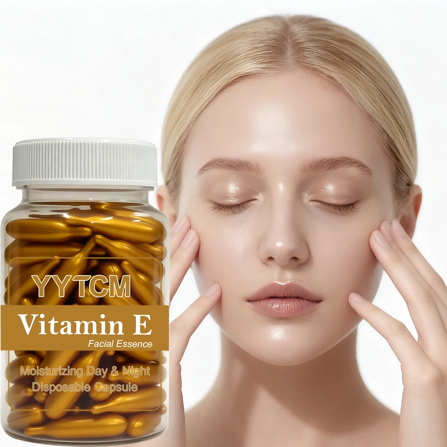 Vitamin E Deep Moisturizing Capsule Essence, Hydrates and Smooths Skin, Contains Plant-Based Squalane, Vitamin C, Deep Hydration and Skin Brightening Essence, 30 Capsules/60 Capsules/90 Capsules/120 Capsules/180 Capsules/360 Capsules
Vitamin E Deep Moisturizing Capsule Essence, Hydrates and Smooths Skin, Contains Plant-Based Squalane, Vitamin C, Deep Hydration and Skin Brightening Essence, 30 Capsules/60 Capsules/90 Capsules/120 Capsules/180 Capsules/360 Capsules