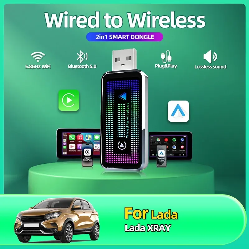 2025 Hot Smart Mini Box 2-in-1 Wired to Wireless CarPlay Adapter & Android Auto Wireless Adapter Plug & Play For Lada XRAY
2025 Hot Smart Mini Box 2-in-1 Wired to Wireless CarPlay Adapter & Android Auto Wireless Adapter Plug & Play For Lada XRAY