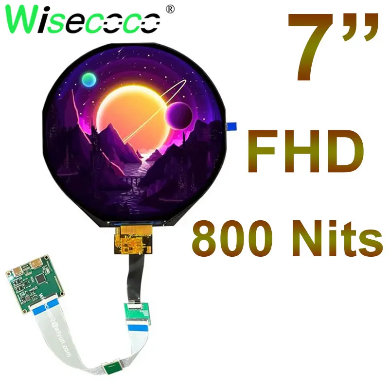 Round Display 7 Inch FHD 1080x1080 IPS 800 Nits Brightness Circular Panel Win 10 Raspberry Pi Digital Signage Display
Round Display 7 Inch FHD 1080x1080 IPS 800 Nits Brightness Circular Panel Win 10 Raspberry Pi Digital Signage Display
