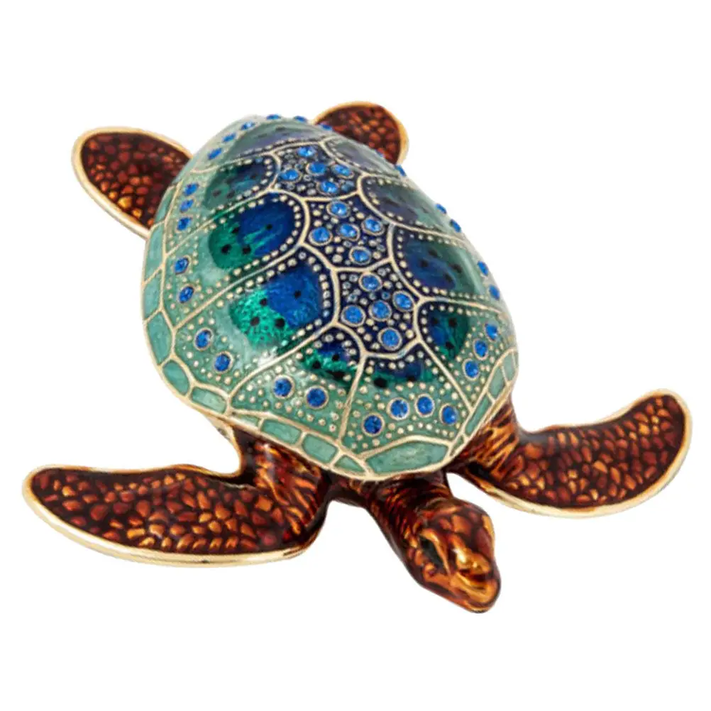 Винтажная эмалированная шкатулка для украшений в виде морской черепахи, футляр для хранения бижутерии, для ожерелий, серег, колец, декор для туалетного столика, подарок для дома
Винтажная эмалированная шкатулка для украшений в виде морской черепахи, футляр для хранения бижутерии, для ожерелий, серег, колец, декор для туалетного столика, подарок для дома