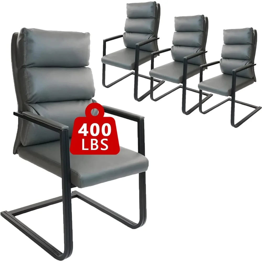 Big Tall Office Guest Chair Upholstered Leather Comfortable Reception Chair with Bonded Padded Base Gray Set of 4 Waiting Chairs
Big Tall Office Guest Chair Upholstered Leather Comfortable Reception Chair with Bonded Padded Base Gray Set of 4 Waiting Chairs