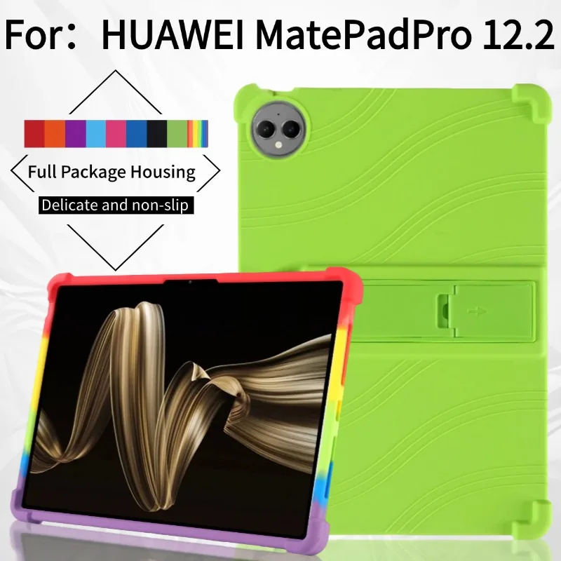 Soft Silicone Case for Huawei MatePad Pro 12.2 2024 Model MRO-WOO Adjustable Multi-angles Stand Cover Shockproof Protect Shell
Soft Silicone Case for Huawei MatePad Pro 12.2 2024 Model MRO-WOO Adjustable Multi-angles Stand Cover Shockproof Protect Shell