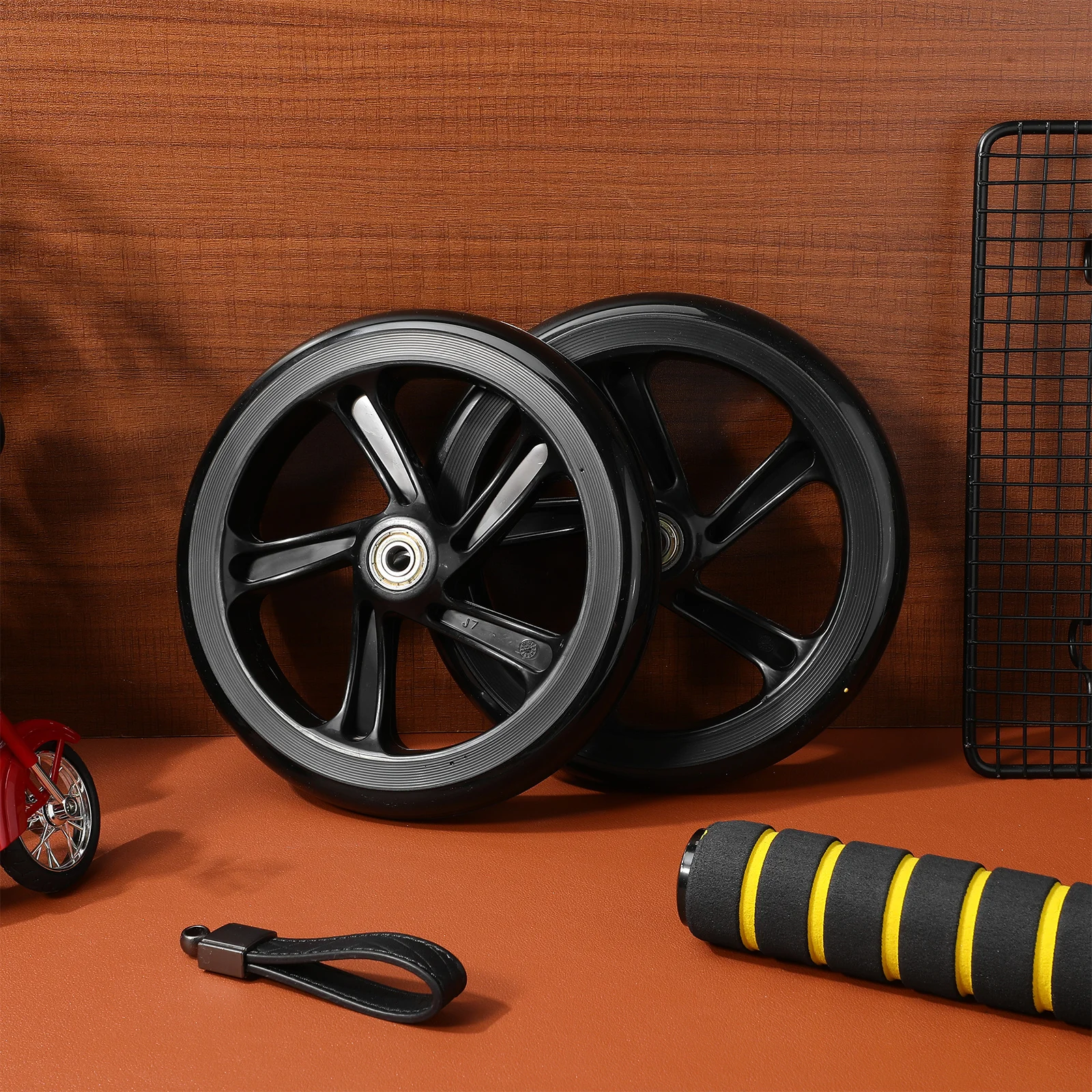 2Pcs Heavy Duty Scooter Wheels Anti-Wear Replacement for Kick Scooter Skateboard Wheelchair Professional Ride Experience
2Pcs Heavy Duty Scooter Wheels Anti-Wear Replacement for Kick Scooter Skateboard Wheelchair Professional Ride Experience