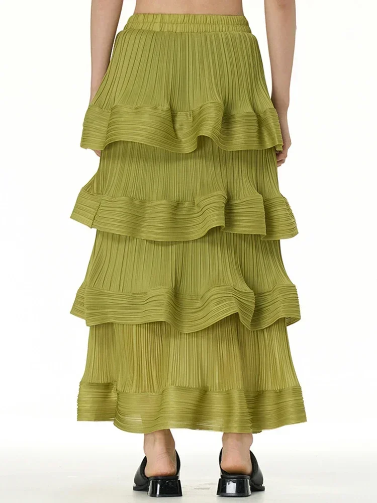 Ruffles Elastic Waist Skirt Personality Casual Loose All-match Solid Color Simplicity Women New Street Trendy
Ruffles Elastic Waist Skirt Personality Casual Loose All-match Solid Color Simplicity Women New Street Trendy