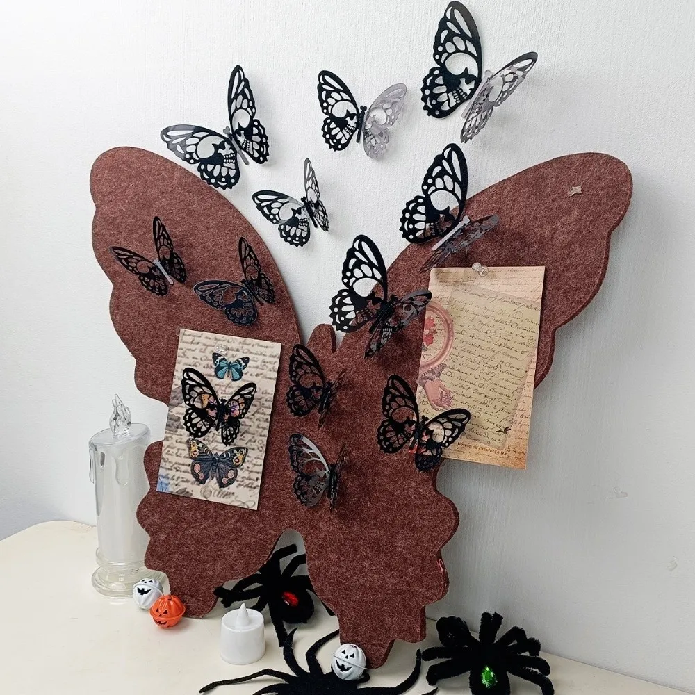Halloween Wall Stickers Hollow Out Butterfly Skull Stickers Double Layer 3D Butterfly Wallpaper Decal Hallomas Home Decoration
Halloween Wall Stickers Hollow Out Butterfly Skull Stickers Double Layer 3D Butterfly Wallpaper Decal Hallomas Home Decoration
