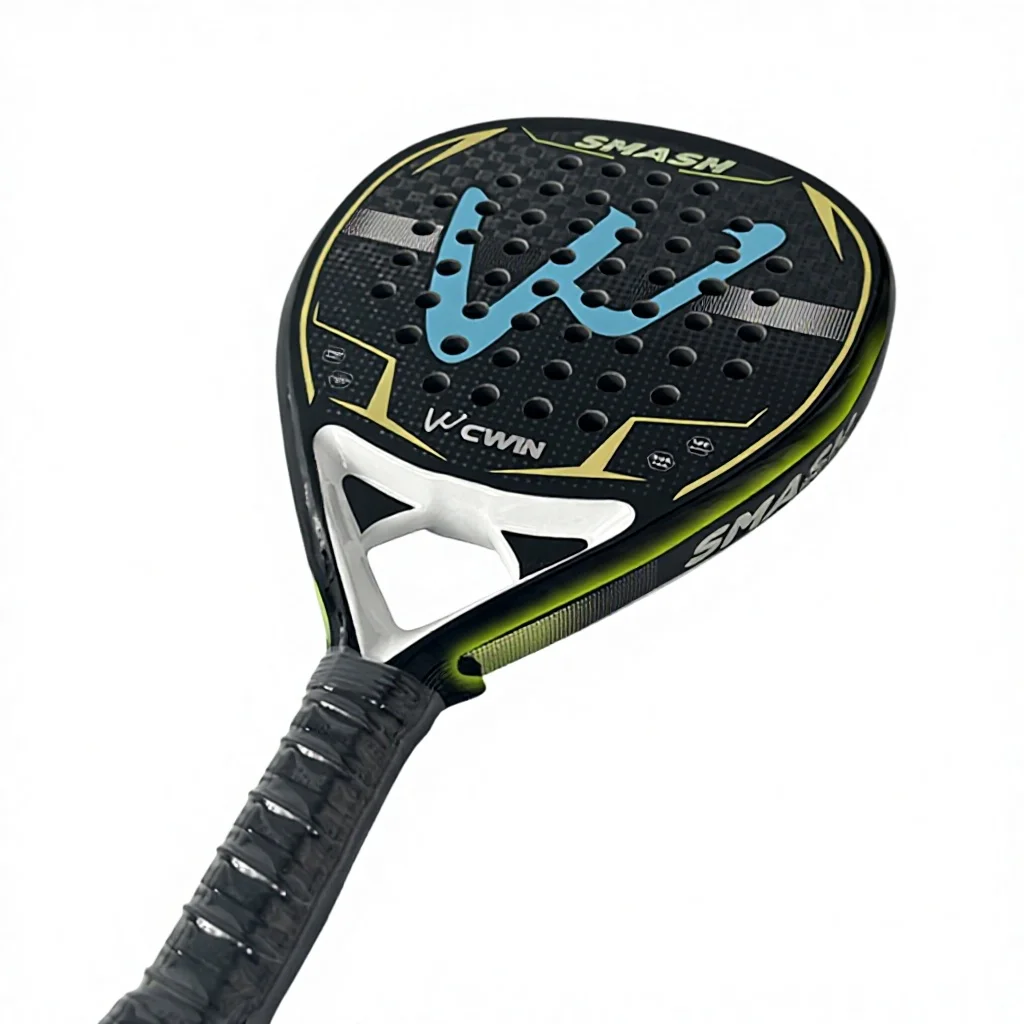 Carbon fiber material 12K teardrop padel racket, lightweight EVA core high quality construction for men women daily training com
Carbon fiber material 12K teardrop padel racket, lightweight EVA core high quality construction for men women daily training com