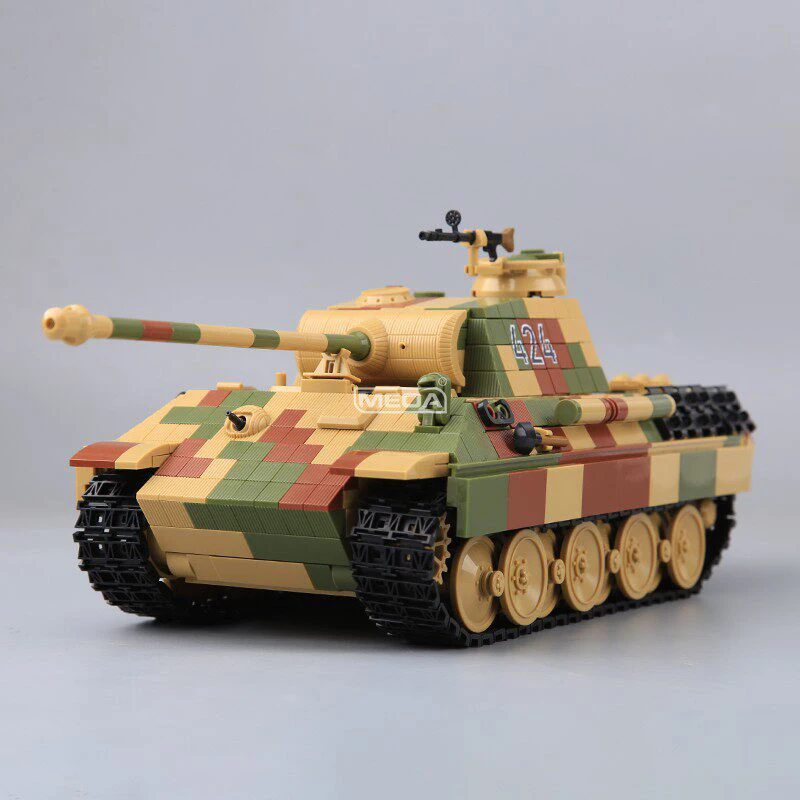 WW2 Series Leopard Tank Type A 424 Building Blocks French World War II Tanks Model Bricks DIY Tri Color Black Panther Tank Toys
WW2 Series Leopard Tank Type A 424 Building Blocks French World War II Tanks Model Bricks DIY Tri Color Black Panther Tank Toys