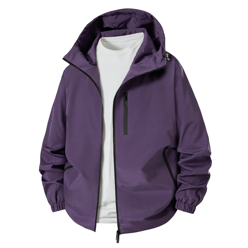 New Lightweight Outdoor Hiking Jacket Men's Hooded Outdoor Raincoat, Windproof Hiking Jacket, Waterproof and Rainproof Jacket
New Lightweight Outdoor Hiking Jacket Men's Hooded Outdoor Raincoat, Windproof Hiking Jacket, Waterproof and Rainproof Jacket