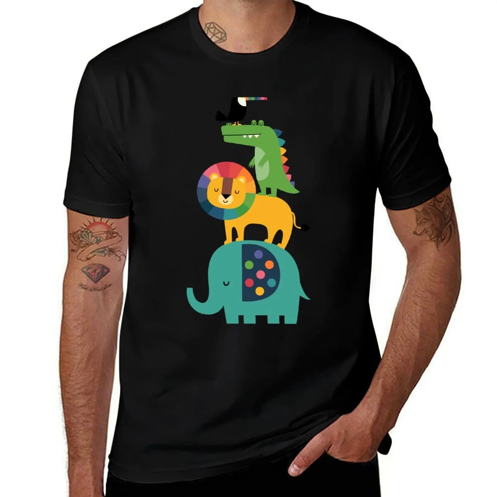 Rainbow Safari T-Shirt mens graphic t shirts t shirt man plain anime tshirt T-shirt
Rainbow Safari T-Shirt mens graphic t shirts t shirt man plain anime tshirt T-shirt