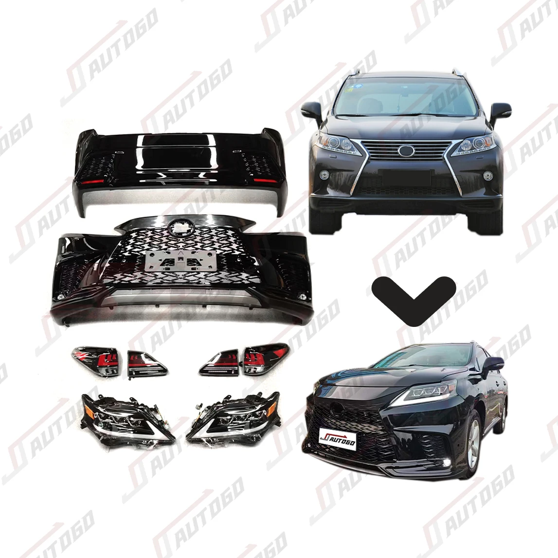 Car Accessories Conversion for Lexus RX 250 RX270 RX350 RX300 2009 2010 2011 2012 2013 Bodykit Modify to 2023 RX500 Sport Style 
Car Accessories Conversion for Lexus RX 250 RX270 RX350 RX300 2009 2010 2011 2012 2013 Bodykit Modify to 2023 RX500 Sport Style