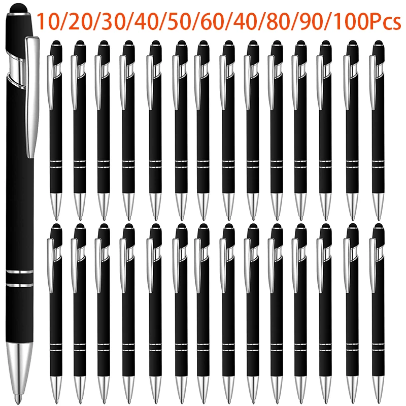 10-100Pcs 2 In 1 Metal Ballpoint Pens Multifunction Ball Stylus Soft Touch Screen Pen
10-100Pcs 2 In 1 Metal Ballpoint Pens Multifunction Ball Stylus Soft Touch Screen Pen