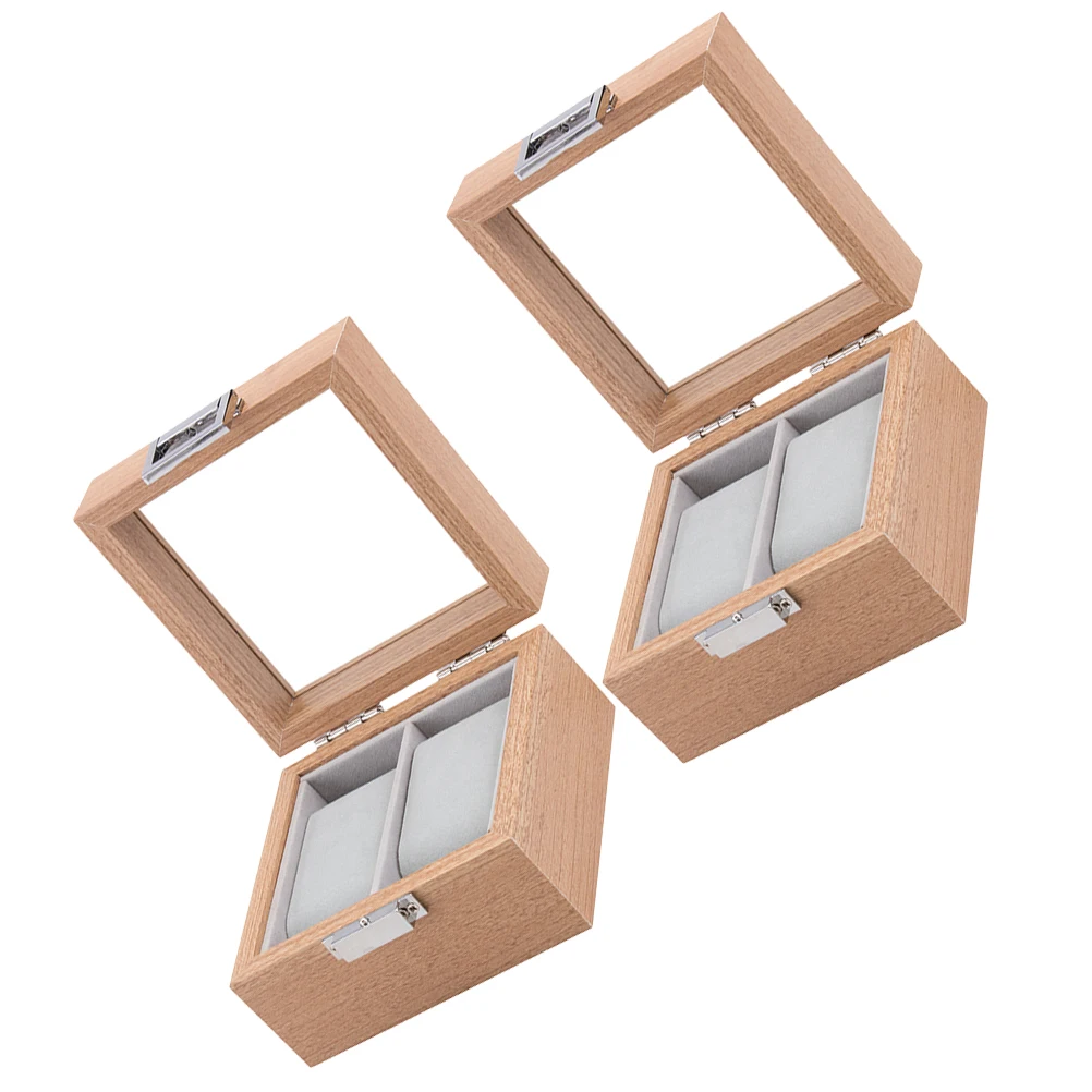 2Pcs Watch Display Case Durable Simple Design Jewelry Storage Box Home Travel Use Protect Scratches Suitable Gift Box Watch
2Pcs Watch Display Case Durable Simple Design Jewelry Storage Box Home Travel Use Protect Scratches Suitable Gift Box Watch