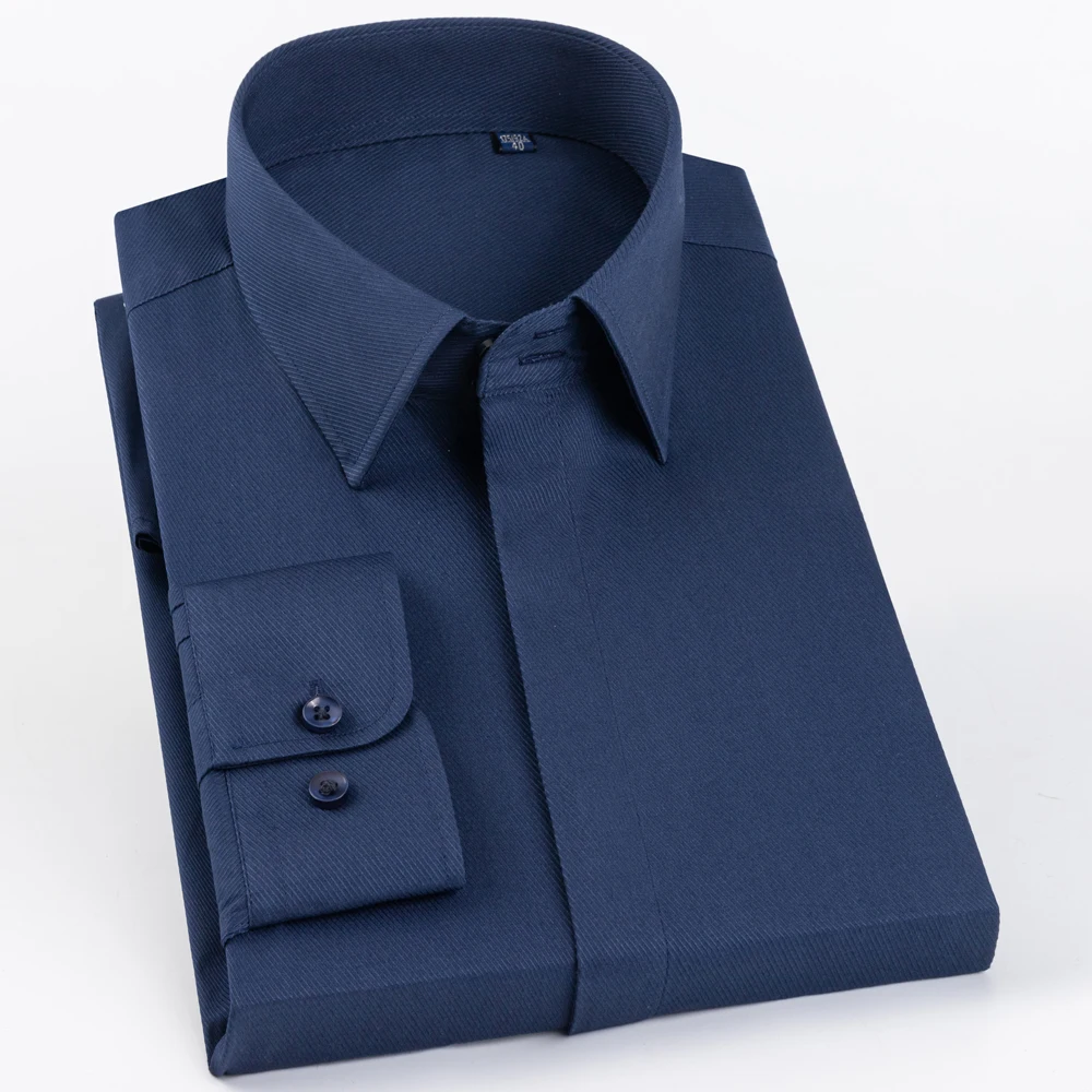 Men's Business Office Formal Twill Dress Shirts Long Sleeve Concealed Button Placket Wrinkle Free Breathable Easy Care Shirt
Men's Business Office Formal Twill Dress Shirts Long Sleeve Concealed Button Placket Wrinkle Free Breathable Easy Care Shirt