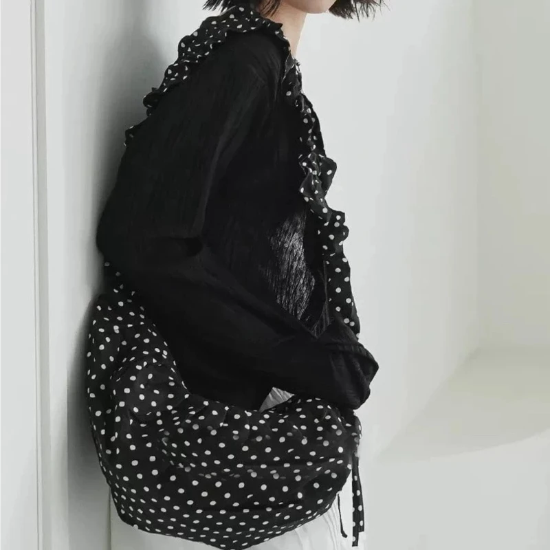 Vintage Polka Dot Crossbody Bags for Woman Shoulder Bags Cute Purse and Handbags Versatile Designer Bags Women Bag Сумка Женская
Vintage Polka Dot Crossbody Bags for Woman Shoulder Bags Cute Purse and Handbags Versatile Designer Bags Women Bag Сумка Женская