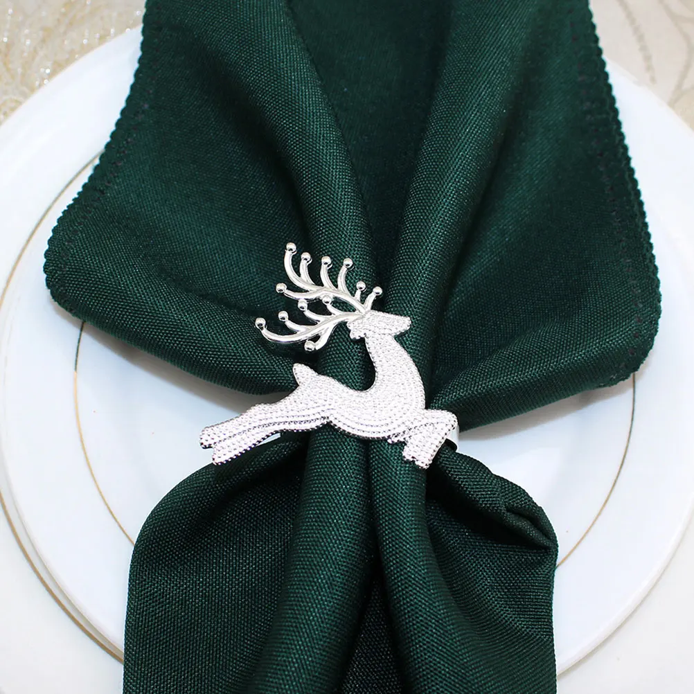 4pcs Rings Thick Silver Alloy Reindeer Decorative Deer Elk Christmas Napkin Rings Elk Napkin Holders Buckles Home Kitchen
4pcs Rings Thick Silver Alloy Reindeer Decorative Deer Elk Christmas Napkin Rings Elk Napkin Holders Buckles Home Kitchen