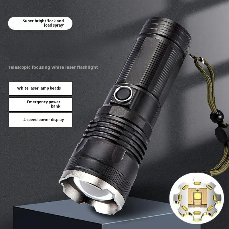 New model LED adjustable focus flashlight, USB rechargeable, aluminum alloy, high-intensity, outdoor camping self-defense flashl
New model LED adjustable focus flashlight, USB rechargeable, aluminum alloy, high-intensity, outdoor camping self-defense flashl
