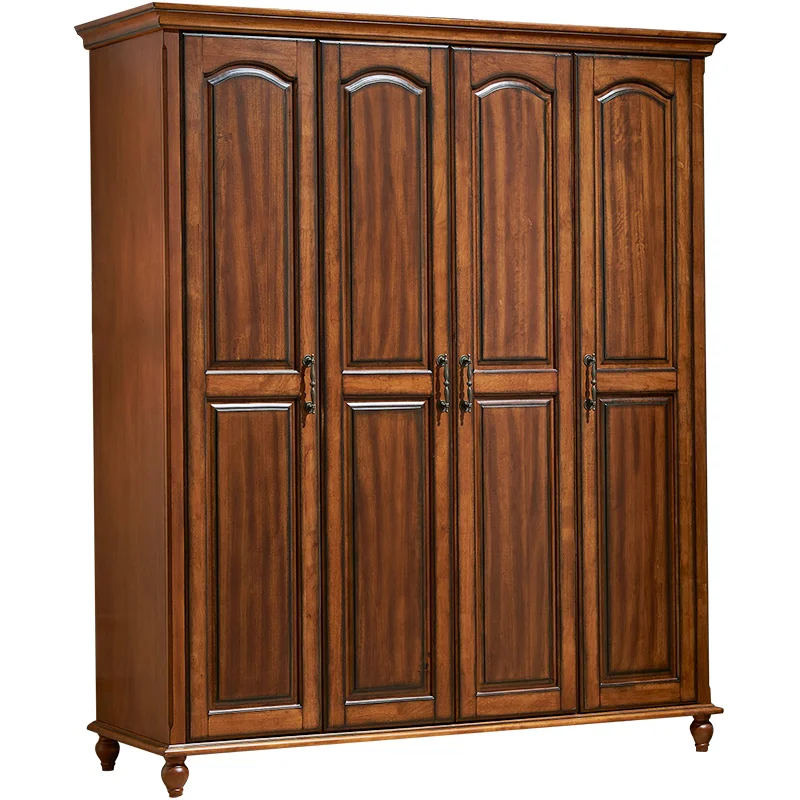American Solid Wood Wardrobe Mahogany Country Vintage Wardrobe Home Bedroom
American Solid Wood Wardrobe Mahogany Country Vintage Wardrobe Home Bedroom