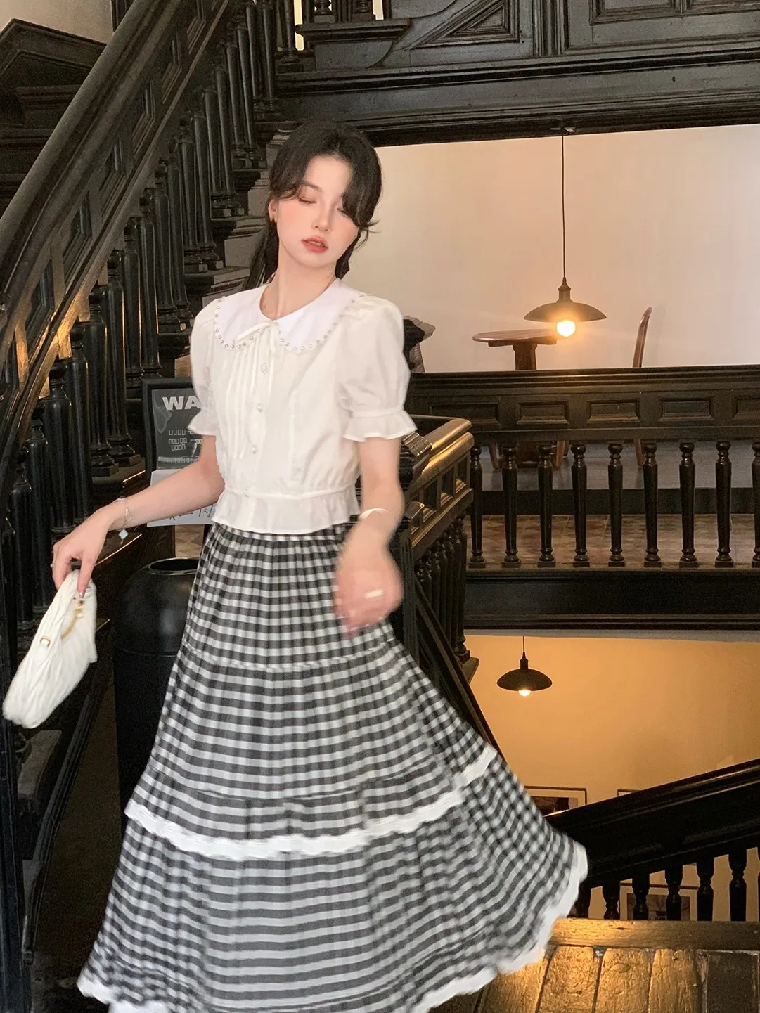 New Chinese Sle High Waist A-Line Skirt Women's Summer Versatile Slimming Design Sensation f Skirt Retro Plaid Pattern
New Chinese Sle High Waist A-Line Skirt Women's Summer Versatile Slimming Design Sensation f Skirt Retro Plaid Pattern
