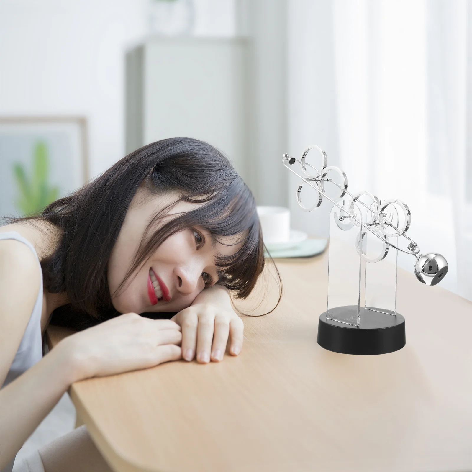 Perpetual Motion Desktop Decoration Science For Office Home Decor Gift Physical Balance Desktop Perpetual Instrument Ball Craft
Perpetual Motion Desktop Decoration Science For Office Home Decor Gift Physical Balance Desktop Perpetual Instrument Ball Craft