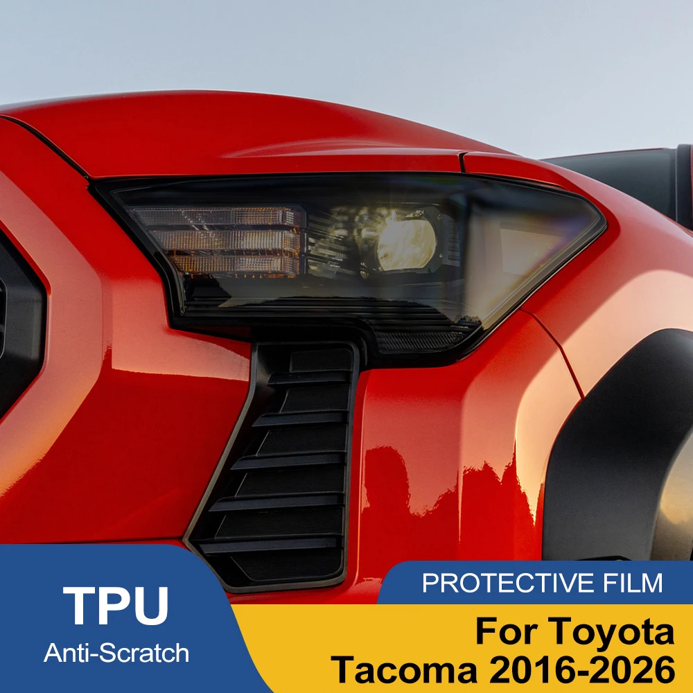 Pre Cut Car Headlight Protective Film for Toyota Tacoma N440 N340 2016-2026 Smoke Black TPU PPF Anti-Scratch Headlight Film
Pre Cut Car Headlight Protective Film for Toyota Tacoma N440 N340 2016-2026 Smoke Black TPU PPF Anti-Scratch Headlight Film