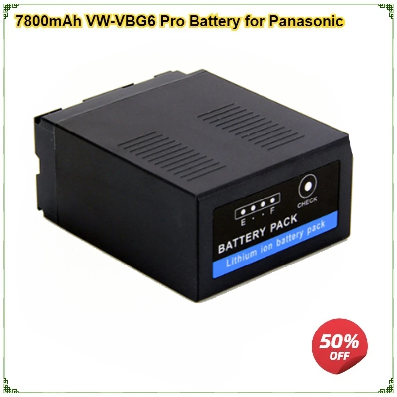7800mAh VW-VBG6 VWVBG6 VW-VBG6GK Battery for Panasonic AG-AC7 AG-AF100 AG-AF105 AG-AC160 AG-AC130 AG-HMR10 AG-HSC1U
7800mAh VW-VBG6 VWVBG6 VW-VBG6GK Battery for Panasonic AG-AC7 AG-AF100 AG-AF105 AG-AC160 AG-AC130 AG-HMR10 AG-HSC1U