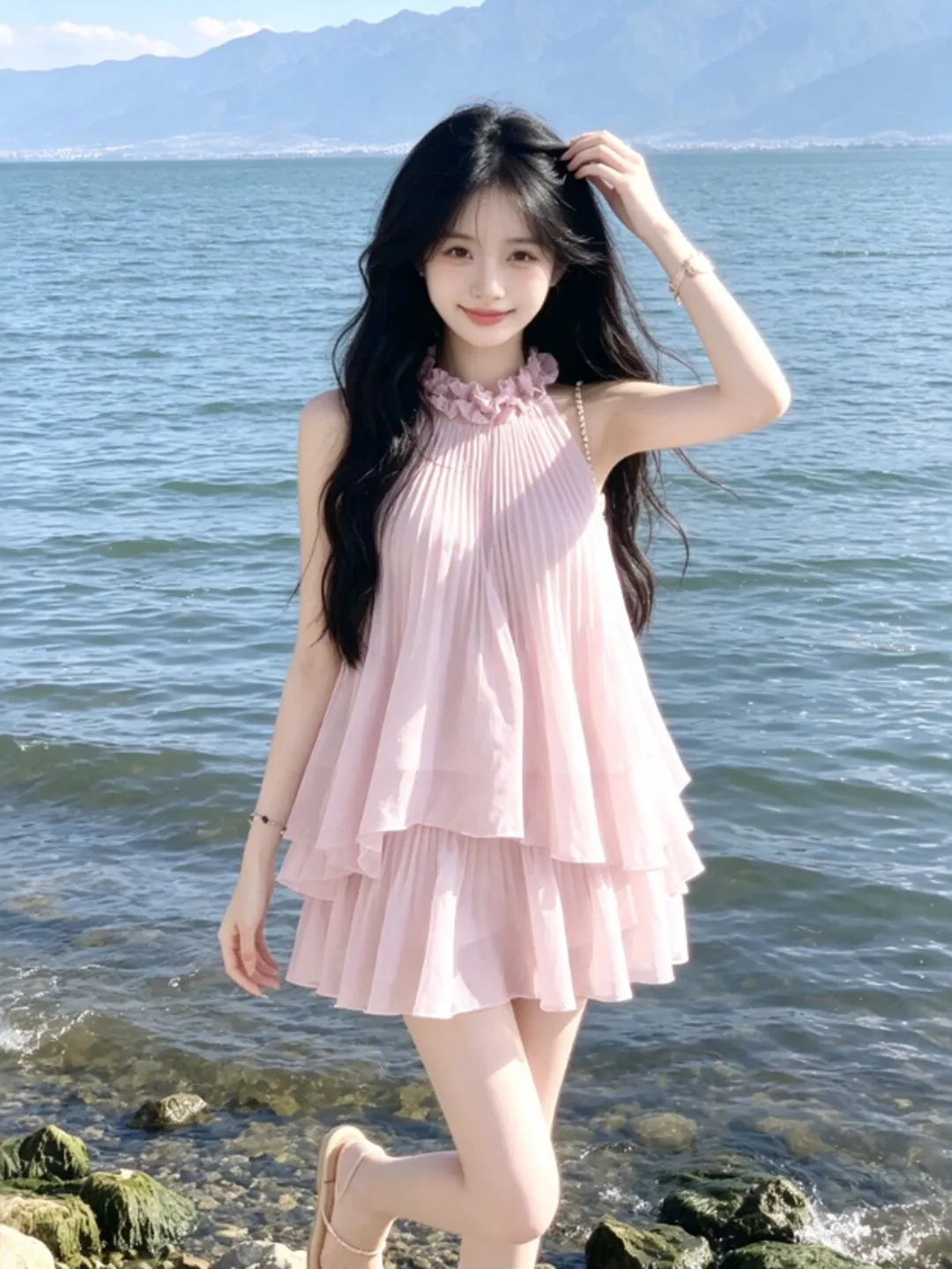 Sweet Style Two-Piece Set with Strap Top And Skirt Comfortable Cotton Material Mid-Waist Design round Neckline Summer Fa...
Sweet Style Two-Piece Set with Strap Top And Skirt Comfortable Cotton Material Mid-Waist Design round Neckline Summer Fa...