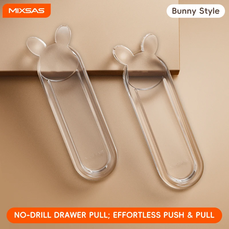 MIXSAS 1-4pcs Sliding Door Handle Nail-free Rabbit Self-adhesive Acrylic Door Handle Transparent Pull for Cabinet Glass Wardrob
MIXSAS 1-4pcs Sliding Door Handle Nail-free Rabbit Self-adhesive Acrylic Door Handle Transparent Pull for Cabinet Glass Wardrob