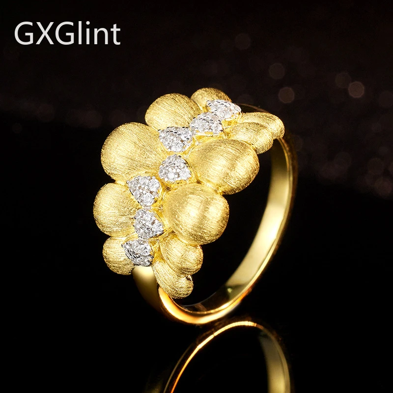 GXGlint стерлингового серебра 925 пробы, винтажное матовое золотое кольцо в форме лотоса для женщин, изысканные ювелирные изделия для вечеринки
GXGlint стерлингового серебра 925 пробы, винтажное матовое золотое кольцо в форме лотоса для женщин, изысканные ювелирные изделия для вечеринки