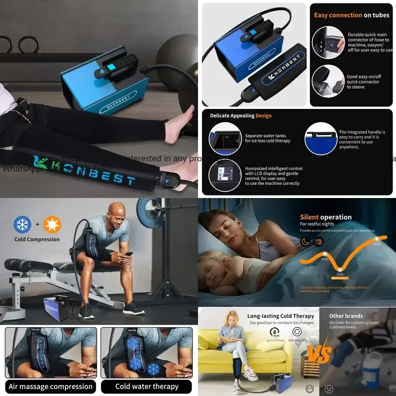 Customized Wholesale KONBEST KB-CL03-A Cryo Cold Therapy System Adjustable Cuff for Knee Leg Foot Physical Recovery 5-120mins
Customized Wholesale KONBEST KB-CL03-A Cryo Cold Therapy System Adjustable Cuff for Knee Leg Foot Physical Recovery 5-120mins
