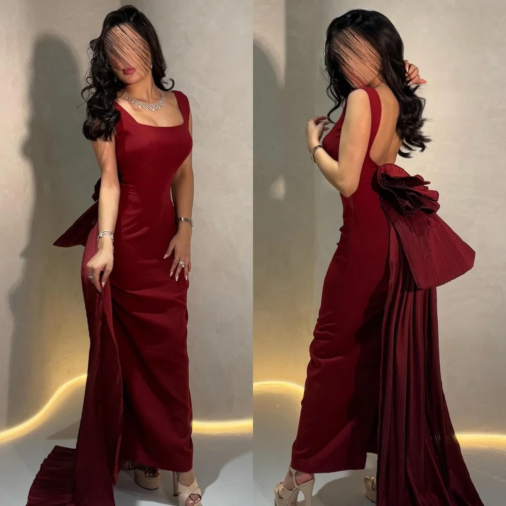 Customized Jersey Pleat Straight Square Neck Midi Dresses Bespoke Occasion Party Elegant Fashion High Quality
Customized Jersey Pleat Straight Square Neck Midi Dresses Bespoke Occasion Party Elegant Fashion High Quality
