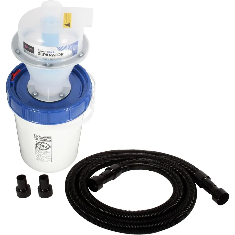 Cen-Tec Systems 98416-AZ Assembled Quick Click Separator with 5 Gallon Locking Bin and 10 Ft. Commercial Dust Collection Hose
Cen-Tec Systems 98416-AZ Assembled Quick Click Separator with 5 Gallon Locking Bin and 10 Ft. Commercial Dust Collection Hose