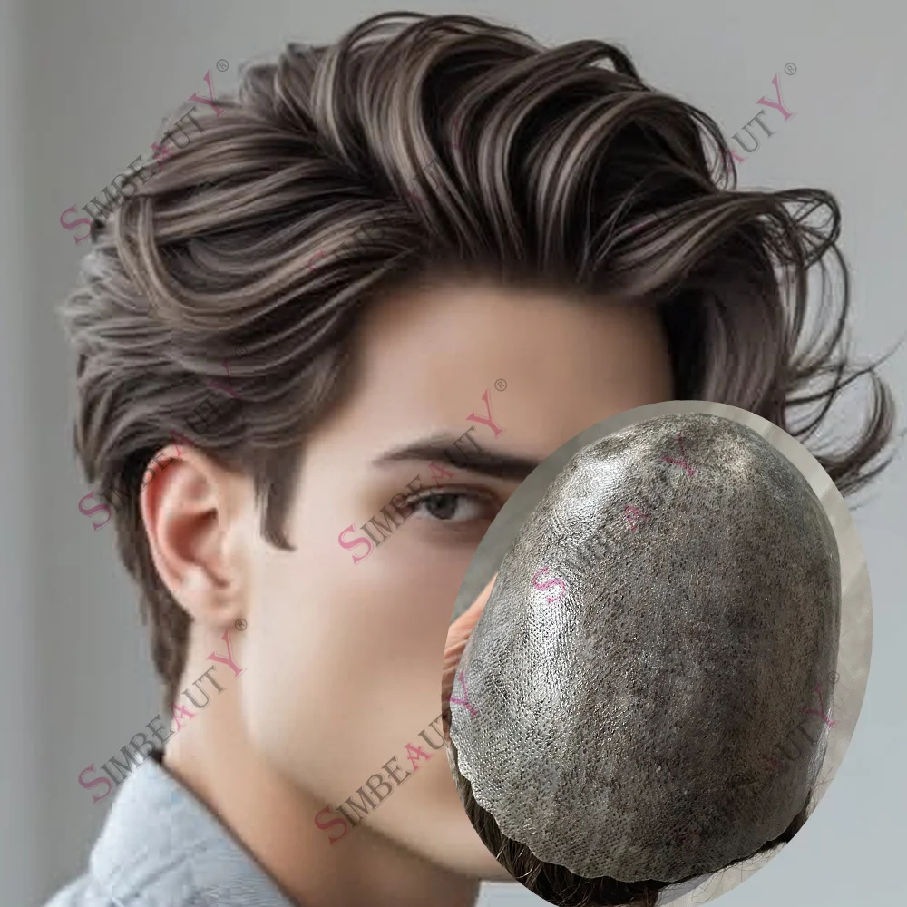 Brown Grey Black 1B30 1B40 1B50 Cheapest Micro Thin Skin Man's Wigs Super Durable Natural Hairline 100% Human Hair Men's Toupee
Brown Grey Black 1B30 1B40 1B50 Cheapest Micro Thin Skin Man's Wigs Super Durable Natural Hairline 100% Human Hair Men's Toupee