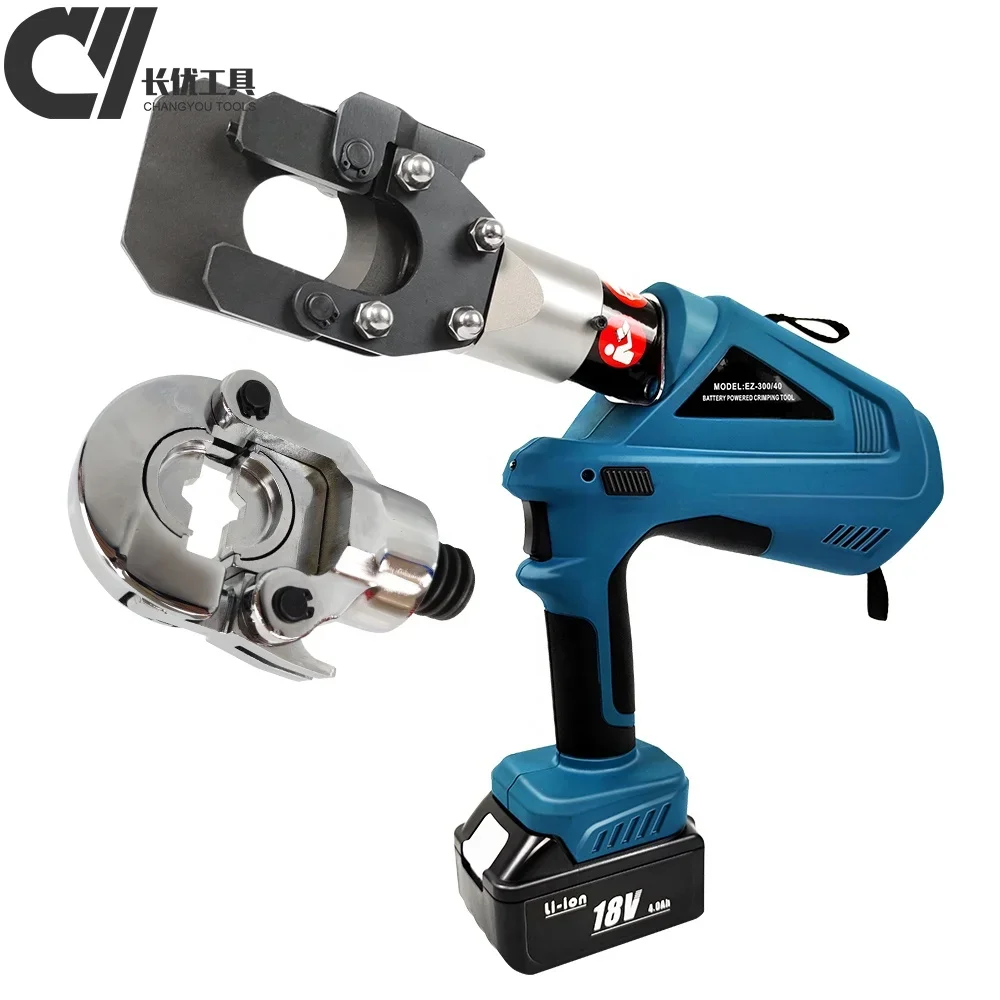 EZ-300/40 2-in-1 Cable Hydraulic Cutting Tool and Crimping Tool Battery Press Tool Battery Power Cable Cutter 300mm and Crimper
EZ-300/40 2-in-1 Cable Hydraulic Cutting Tool and Crimping Tool Battery Press Tool Battery Power Cable Cutter 300mm and Crimper