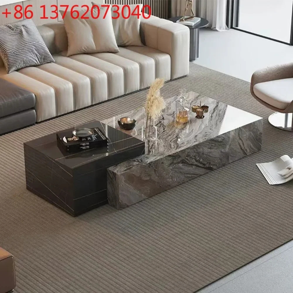 Italian rock slab coffee table villa living room household small apartment
Italian rock slab coffee table villa living room household small apartment