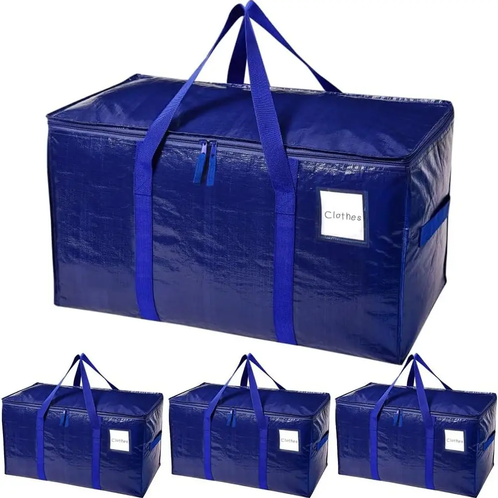 Сверхпрочные сверхпрочные сумки для перемещения, большие сумки для хранения с усиленными ручками, застежкой-молнией и карманом для общежитий (синие)
Сверхпрочные сверхпрочные сумки для перемещения, большие сумки для хранения с усиленными ручками, застежкой-молнией и карманом для общежитий (синие)