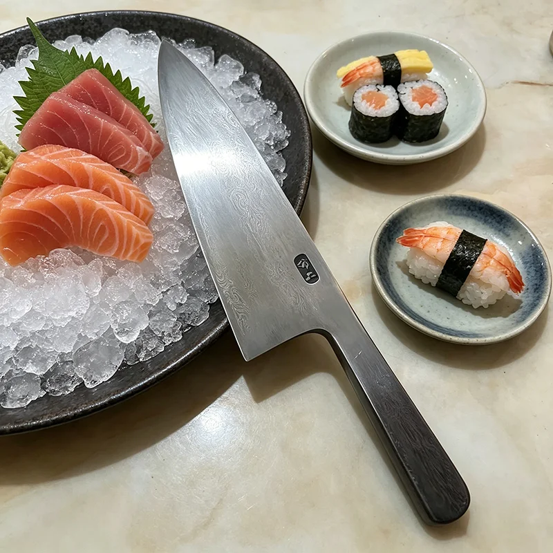 8.3 Inch Chef's Knife 300+ Layers Damascus Steel Blade Slicing Sushi Cleaver Sashimi All-in-one Handmade Forged Kitchen Knife
8.3 Inch Chef's Knife 300+ Layers Damascus Steel Blade Slicing Sushi Cleaver Sashimi All-in-one Handmade Forged Kitchen Knife