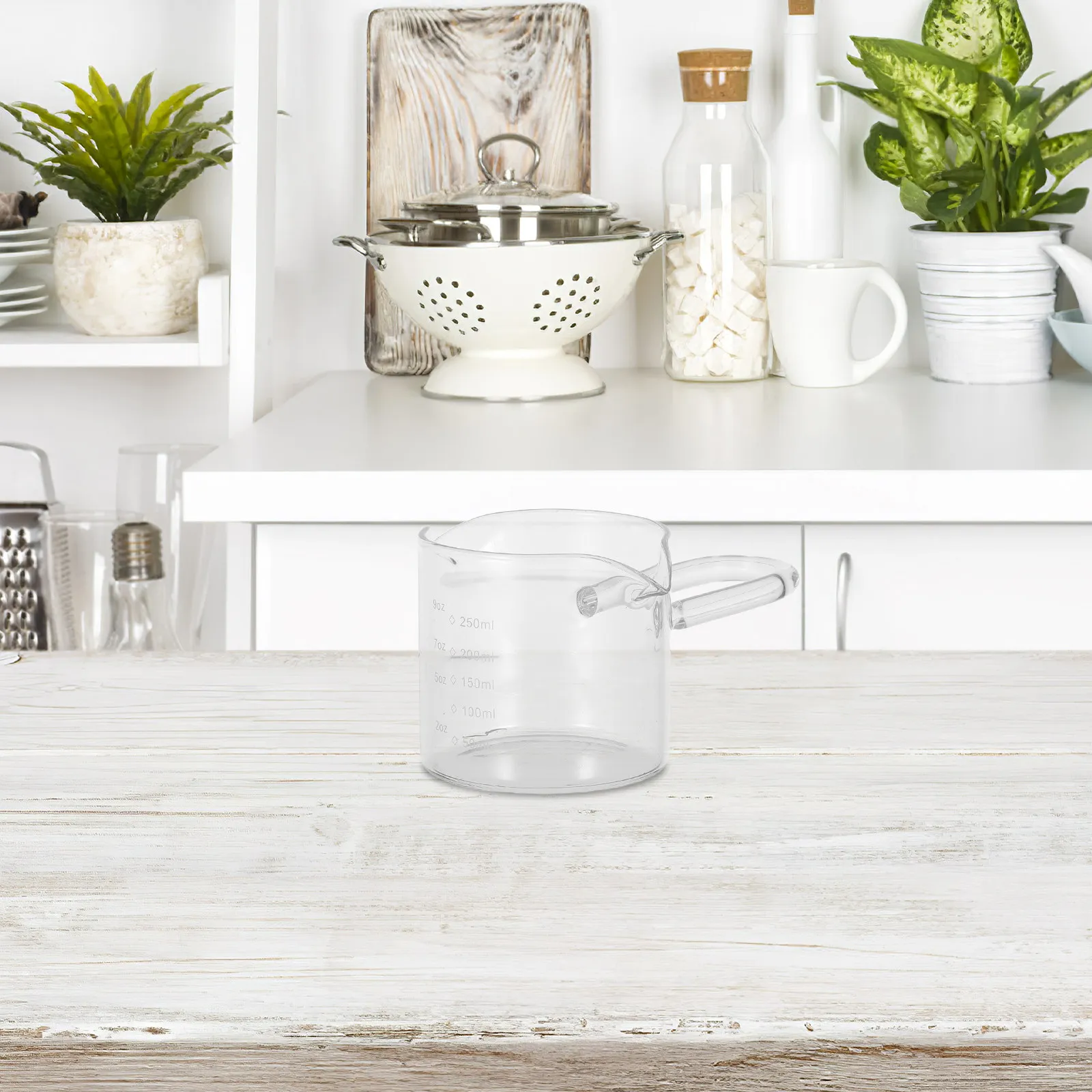 250 Ml Transparent Glass Measuring Pitcher with Double Spout for Espresso Pouring Milk Frothing Syrup Dispensing Sauce Serving
250 Ml Transparent Glass Measuring Pitcher with Double Spout for Espresso Pouring Milk Frothing Syrup Dispensing Sauce Serving