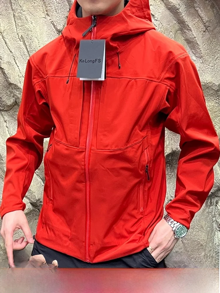 Outdoor Soft ell Jaet Men's Waterproof Windproof Fce Full Glue Proc Youth Stand Fit Long Sve Zipper Closure
Outdoor Soft ell Jaet Men's Waterproof Windproof Fce Full Glue Proc Youth Stand Fit Long Sve Zipper Closure