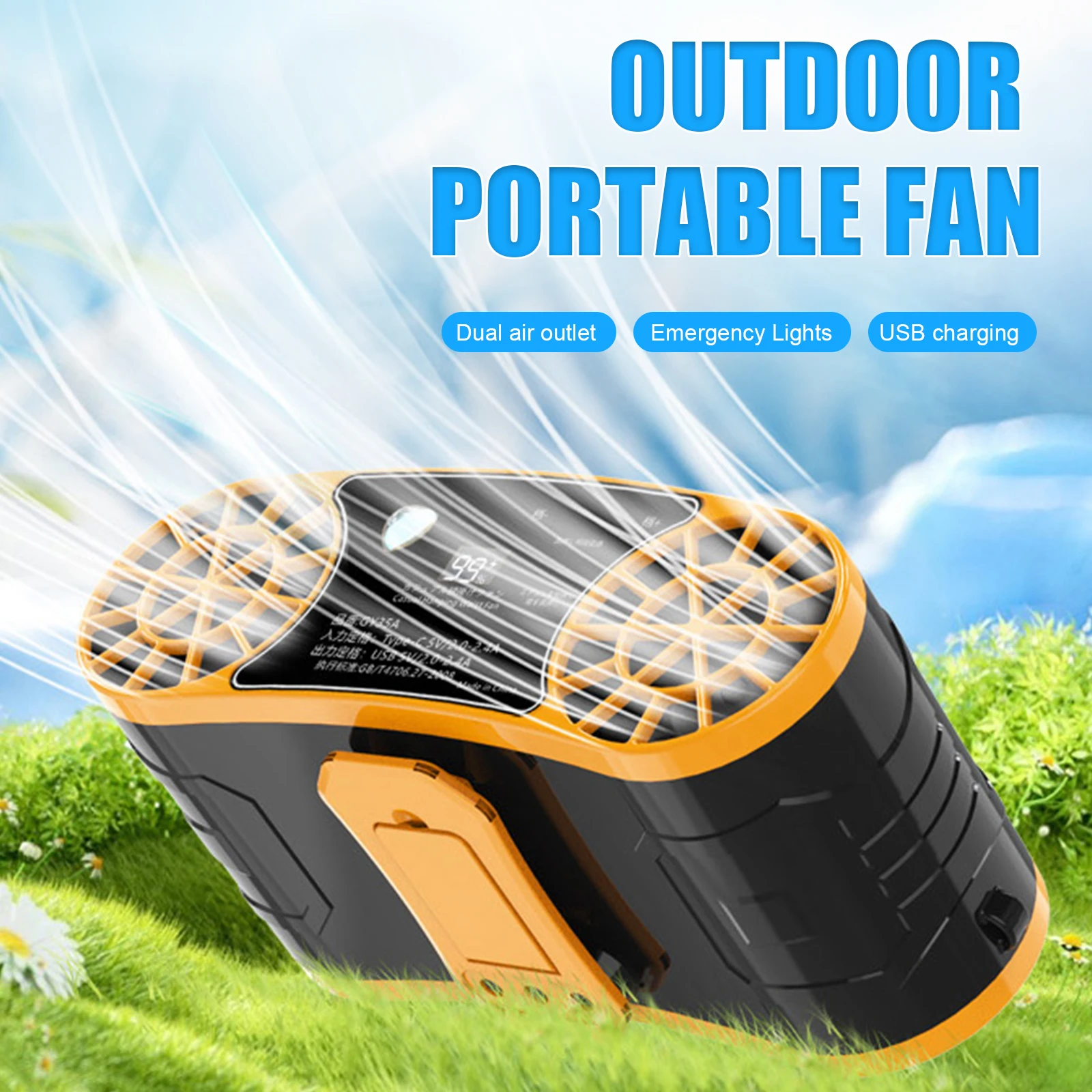 20000Mah Waist Fan Portable Clip two Fan With Double Wind Outlet Mini Wearable Hanging Neck Fan For Outdoor Sport
20000Mah Waist Fan Portable Clip two Fan With Double Wind Outlet Mini Wearable Hanging Neck Fan For Outdoor Sport
