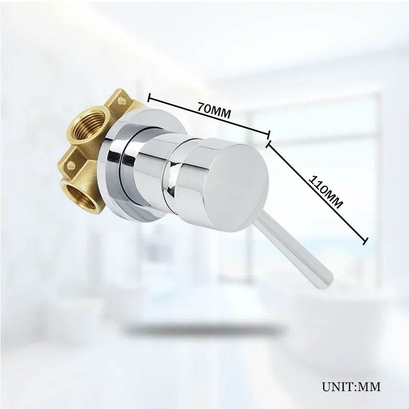 Brass Chrome Bathroom Wall-Mounted Hot And Cold Mixed Faucet Main Body Faucet Single Handle Hidden Shower Faucet Valve Body
Brass Chrome Bathroom Wall-Mounted Hot And Cold Mixed Faucet Main Body Faucet Single Handle Hidden Shower Faucet Valve Body